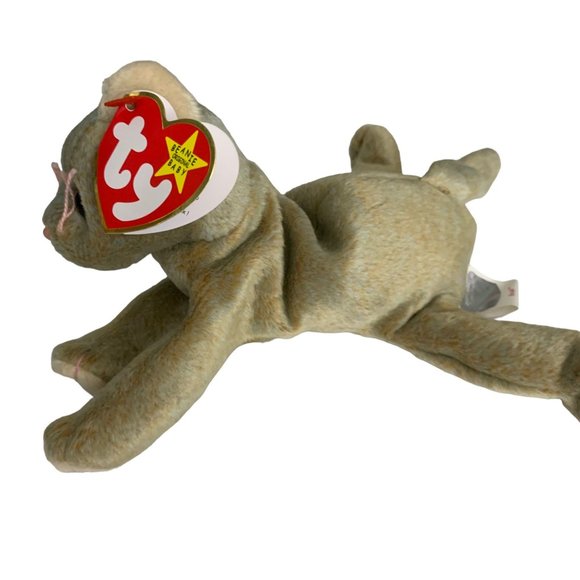 Scat the Cat Retired TY Beanie Baby 1998 PE Pellets Excellent Cond Pink Whiskers - Picture 3 of 8